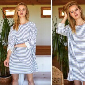 EMERSON FRY Sailor Dress - French Blue Stripe